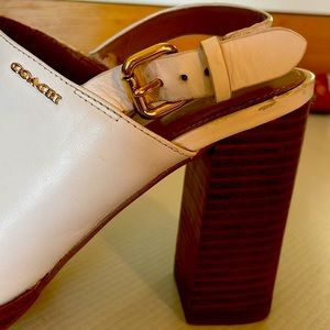 BY COACH WHITE 👠 HEELS! VERY COMFORTABLE!